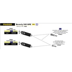 PIAGGIO BEVERLY 300 HPE 2021 -  SILENCIOSO URBAN  DE ALUMINIO DARK" FONDO DE CARBONO"