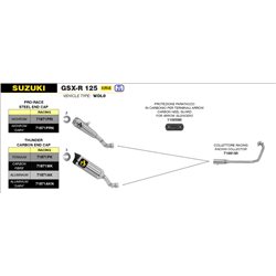 SUZUKI GSX-R 125 2017 - 2020 PROTECTOR DE CALOR EN FIBRA DE CARBONO