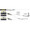 SUZUKI GSX-R 600 I.E. 2008 - 2010 CONECTOR PARA SILENCIOSOS THUNDER PARA COLECTORES ORIGINALES