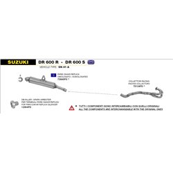 SUZUKI DR 600 R/S 1985 - 1990 DB-KILLLER SPARK ARRESTER PER PARIS-DAKAR