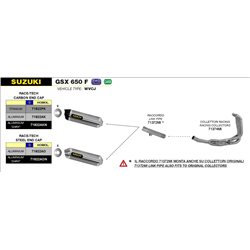 SUZUKI GSX 650 F 2007 - 2015 CONECTOR BAJO PARA COLECTORES ORIGINALES