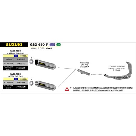 SUZUKI GSX 650 F 2007 - 2015 CONECTOR BAJO PARA COLECTORES ORIGINALES