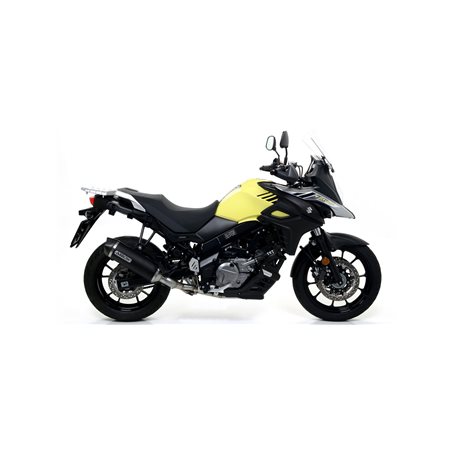 SUZUKI V-STROM 650 2017 - 2020 SILENCIOSO RACE-TECH DE ALUMINIO DARK" FONDO EN CARBONO"