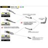 SUZUKI GSX-S 750 2017 - 2020 SILENCIOSO RACE-TECH DE ALUMINIO FONDO EN CARBONO