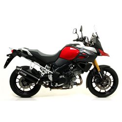 SUZUKI V-STROM 1000 2014 - 2016 SILENCIOSO MAXI RACE-TECH DE ALUMINIO FONDO EN CARBONO
