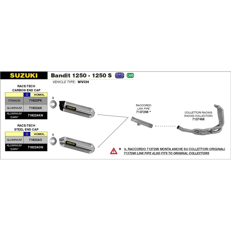 SUZUKI GSF 1250 BANDIT 2007 - 2016 CONECTOR BAJO PARA COLECTORES ORIGINALES