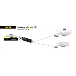 SYM CRUISYM 300 2017 - 2020 CONECTOR CATALÍTICO HOMOLOGADO PARA ESCAPE URBAN