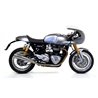 TRIUMPH THRUXTON 1200 / 1200 R 2016 - 2020 SILENCIOSOS PRO-RACING NICHROM DARK" (DCHO+IZDO)"