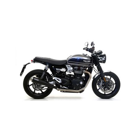 TRIUMPH SPEED TWIN 1200 2019 - 2020 SILENCIOSOS PRO-RACING NICHROM (DCHO+IZDO) FONDO EN CARBONO