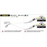 YAMAHA WR 125 R/X 2009 - 2016 SILENCIOSO STREET THUNDER DE ALUMINIO DARK" FONDO EN CARBONO"