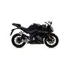 YAMAHA YZF-R 125 2017 - 2018 SILENCIOSO STREET THUNDER DE ALUMINIO DARK" FONDO EN CARBONO"