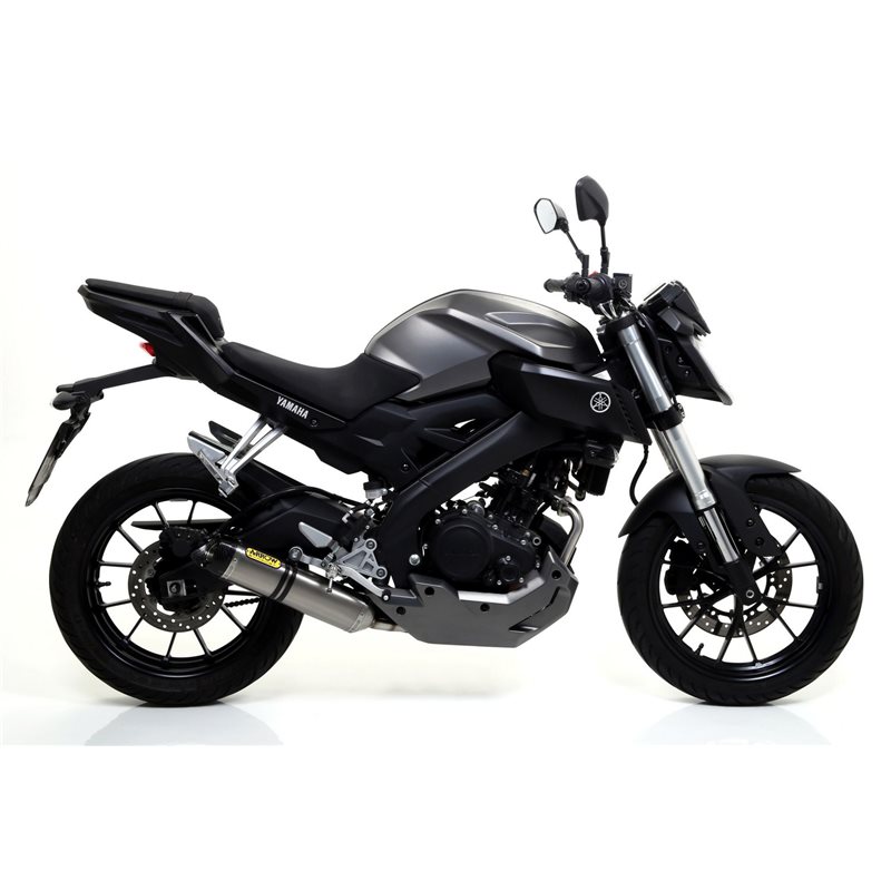YAMAHA MT 125 2014 - 2019 SILENCIOSO THUNDER DE ALUMINIO FONDO EN CARBONO
