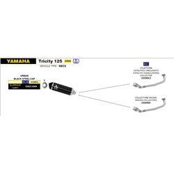 YAMAHA TRICITY 125 2017 - 2020 COLECTOR CATALÍTICO HOMOLOGADO PARA ESCAPE URBAN