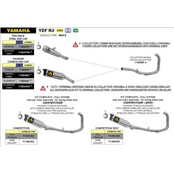 YAMAHA YZF R3 2019 - 2020 SISTEMA COMPLETO COMPETITION