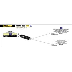 YAMAHA XMAX 300 2017 - 2020 CONECTOR RACING PARA ESCAPE URBAN