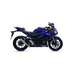 YAMAHA YZF R3 2019 - 2020 SISTEMA COMPLETO COMPETITION EVO" CON DBKILLER CON FONDO EN CARBONO"