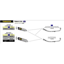 YAMAHA TMAX 530 2012 - 2016 COLECTORES RACING