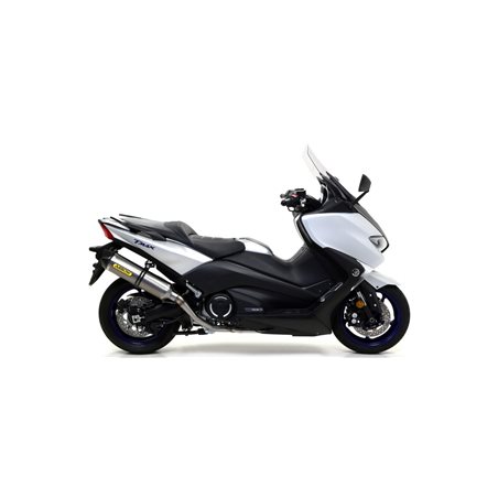 YAMAHA TMAX 530 2017 - 2019 SILENCIOSO RACE-TECH DE ALUMINIO DARK" FONDO EN CARBONO"
