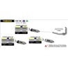 YAMAHA YZF R6 2006 - 2007 SILENCIOSO STREET THUNDER DE ALUMINIO FONDO EN CARBONO
