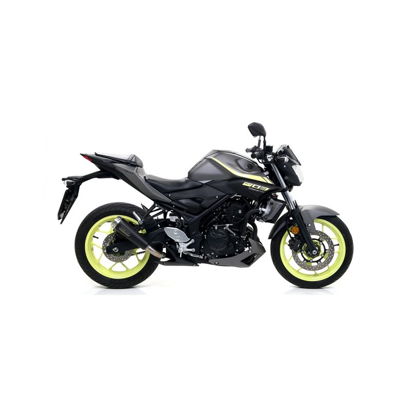 YAMAHA MT-03 2018 - 2019 SILENCIOSO STREET THUNDER DE TITANIO FONDO EN CARBONO