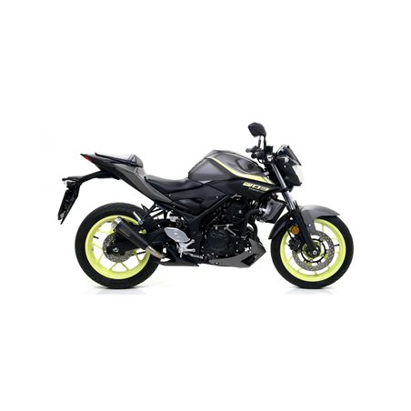YAMAHA MT-03 2018 - 2019 SILENCIOSO STREET THUNDER DE TITANIO FONDO EN CARBONO