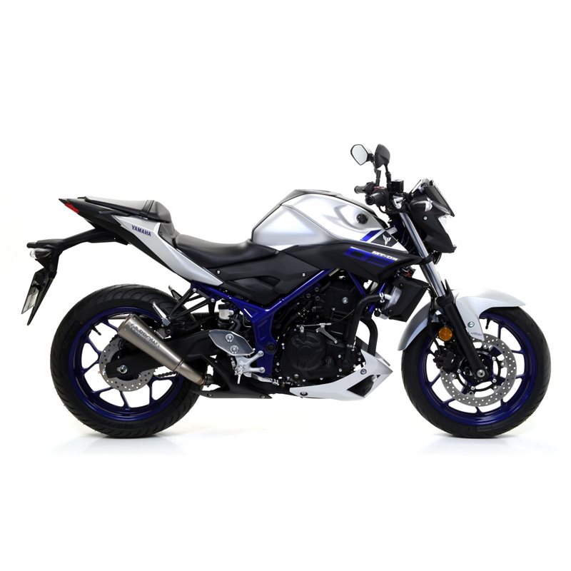 YAMAHA MT-03 2016 - 2017 SILENCIOSO STREET THUNDER DE ALUMINIO FONDO EN CARBONO