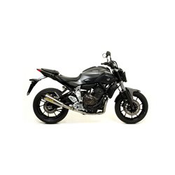YAMAHA MT-07 2014 - 2020 SILENCIOSO JET-RACE DE TITANIO FONDO EN CARBONO