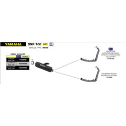 YAMAHA XSR 700 2021 - 2022 SILENCIOSO REBEL CON FONDO EN ALUMINIO DARK""