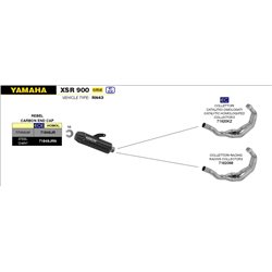 YAMAHA XSR 900 2016 - 2020 KIT COLECTORES CATALÍTICO HOMOLOGADO