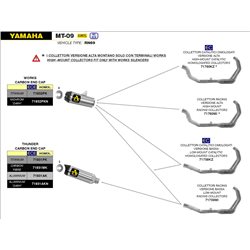 YAMAHA MT-09 2021 - 2022 KIT COLECTORES CATALÍTICO HOMOLOGADO VERSION BAJA