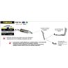 YAMAHA YZF R1 2007 - 2008 SILENCIOSO THUNDER DE ALUMINIO (DCHO+IZDO) FONDO EN CARBONO