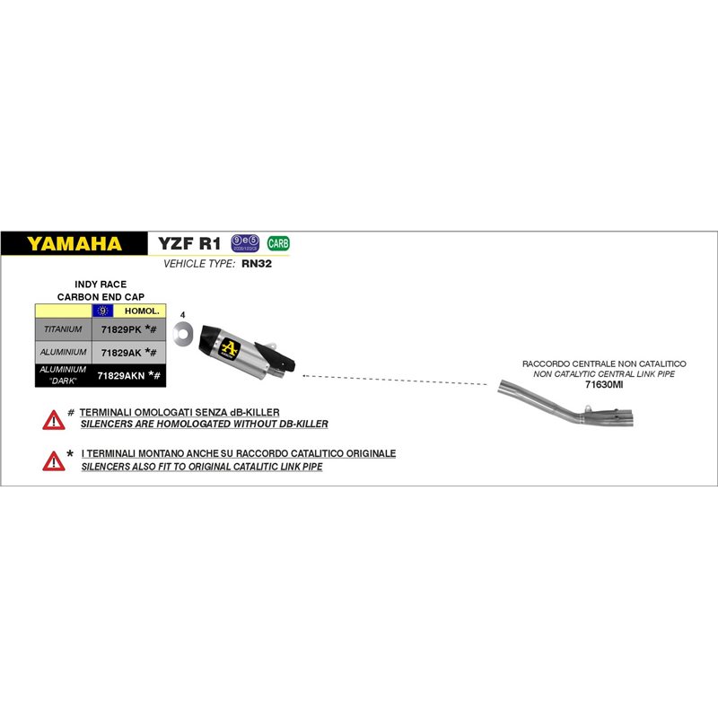 YAMAHA YZF R1 2015 - 2016 CONECTOR CENTRAL