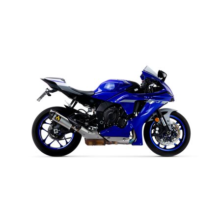 YAMAHA YZF R1 2020 - 2022 SISTEMA COMPLETO COMPETITION FULL TITANIUM" CON DBKILLER CON FONDO EN CARBONO"