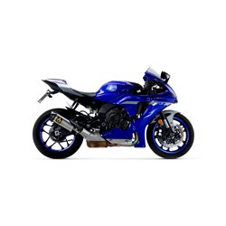 YAMAHA YZF R1 2020 - 2022 SISTEMA COMPLETO COMPETITION SBK FULL TITANIUM" CON DBKILLER CON FONDO EN CARBONO"