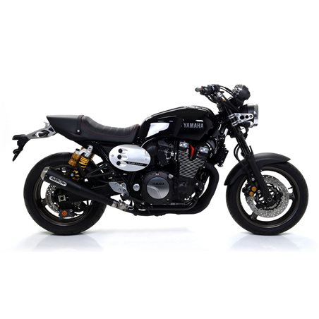 YAMAHA XJR 1300 2007 - 2017 SILENCIOSO PRO-RACING DARK" FONDO EN ACERO"