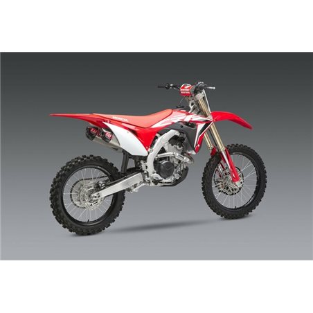 SILENCIADOR ESCAPE DOBLE YOSHIMURA SIGNATURE RS-9T, ACERO INOXIDABLE, TAPA CARBONO, HONDA CRF250R