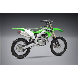 LINEA COMPLETA ESCAPE YOSHIMURA SIGNATURE RS-4, ACERO INOX, SILENCIOSO DE ALUMINIO, KAWASAKI KX450F