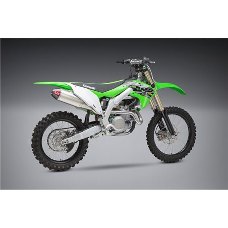LINEA COMPLETA ESCAPE YOSHIMURA SIGNATURE RS-4, ACERO INOX, SILENCIOSO DE ALUMINIO, KAWASAKI KX450F
