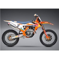 LINEA COMPLETA ESCAPE YOSHIMURA SIGNATURE RS-4,INOX, SILENCIOSO ALUMINIO Y TAPA CARBON, KTM 450SX-F