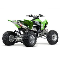 LINEA COMPLETA ESCAPE YOSHIMURA SIGNATURE RS-2, INOX, SILENCIOSO ALUMINIO Y TAPA INOX, KFX450R