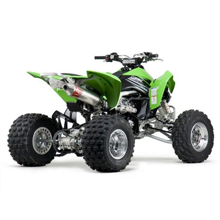 LINEA COMPLETA ESCAPE YOSHIMURA SIGNATURE RS-2, INOX, SILENCIOSO ALUMINIO Y TAPA INOX, KFX450R