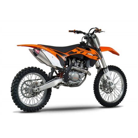 LINEA COMPLETA ESCAPE YOSHIMURA RS-4, ACERO INOX, SILENCIOSO ALUMINIO Y TAPA CARBON, KTM 450 FE