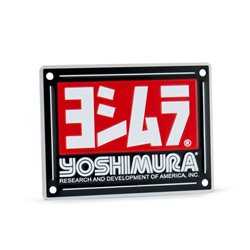 PLACA CON LOGO YOSHIMURA PARA SILENCIOSO RS-4