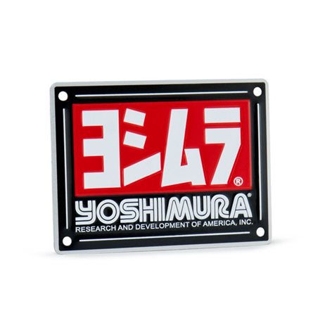 PLACA CON LOGO YOSHIMURA PARA SILENCIOSO RS-4