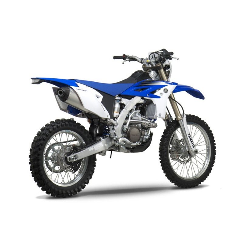 LINEA COMPLETA ESCAPE YOSHIMURA RS-4, ACERO INOX, SILENCIOSO ALUMINIO Y TAPA CARBONO, YAMAHA WR450F