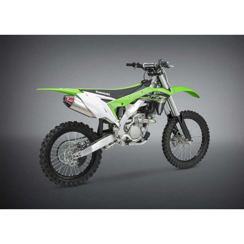 LINEA COMPLETA ESCAPE YOSHIMURA SIGNATURE RS-4, INOX, SILENCIOSO ALUMINIO Y TAPA CARBON, KX250F