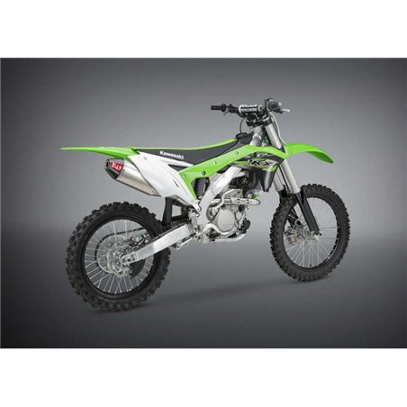 LINEA COMPLETA ESCAPE YOSHIMURA SIGNATURE RS-4, INOX, SILENCIOSO ALUMINIO Y TAPA CARBON, KX250F