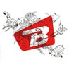 ENSAMBLAJE DE TITAMIO PARA SILENCIOSO YOSHIMURA PARA ESCAPE RS-4, TITANIO, SUZUKI RM-Z450