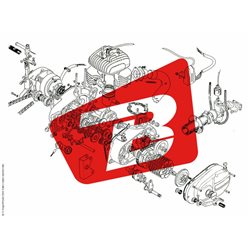 SEPARADOR DE ALUMINIO PARA ESCAPE YOSHIMURA RS.4, TITANIO, PARA SUZUKI RM-Z450
