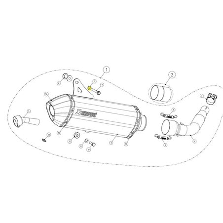 DUCATI MULTISTRADA V2 950 ABS 2022 - 2022 AKRAPOVIC